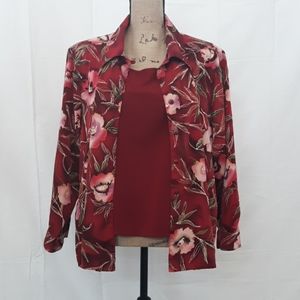 BonWorth Ladies Floral Print Blouse L petite